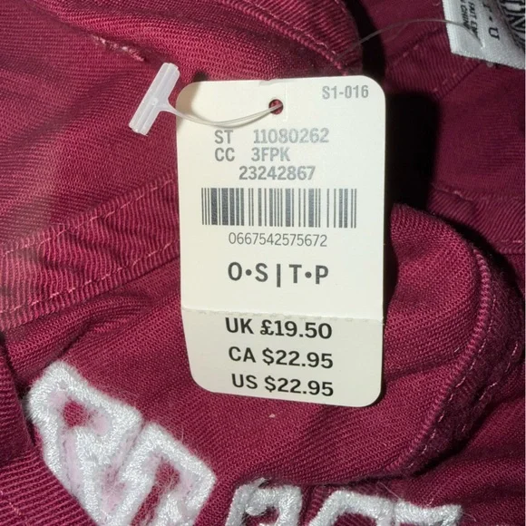 NEW PINK VICTORIA’S SECRET BURGUNDY BASEBALL CAP, MAROON SIGNATURE LOGO HAT NWT - Picture 6 of 12